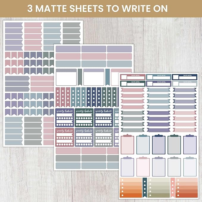 bloom daily planners Color Coding Planner Stickers - 1/4" Minimalist Dot Labels - Six Sheets, 1000+ Stickers Per Pack! - Jewel Tones