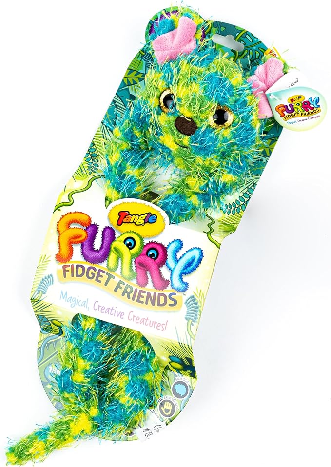 Tangle Furry Fidget Friends - New! Chay The Bear - Plush Tangle Fidget Toy Furry Friend - Magical, Creative Creatures from The Tanglonia Universe - Take Your Furry Fidget Friend with You Everywhere!
