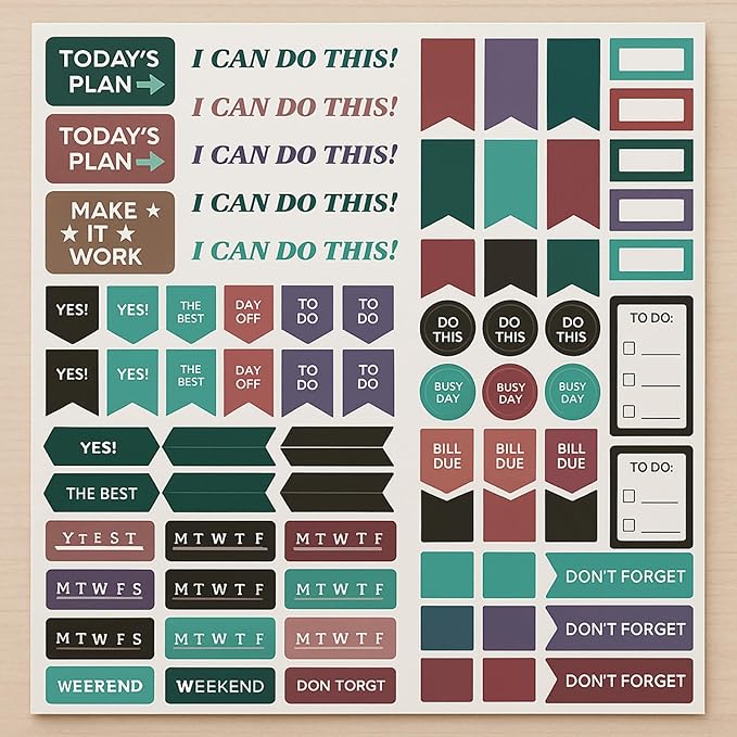 A5 Leather Planner & Journal Gift Set – Undated Weekly Spiral Notebook with Pen, Stickers & Box – Goal & Habit Tracker, Productivity Planner for Women & Men 5.8" x 8.0"