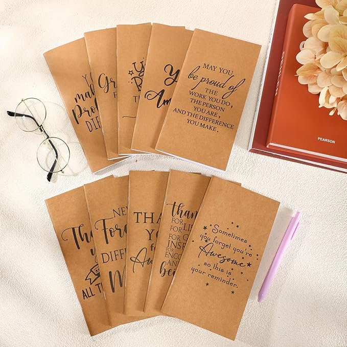 Qilery 30 Pcs Open House Gifts Bulk Habit Tracker Planner Bulk 2025 Pocket Calendars to Do List Weekly Goals Notepads for Employee Appreciation Housekeeping Teacher Welcome Gifts(Appreciation)