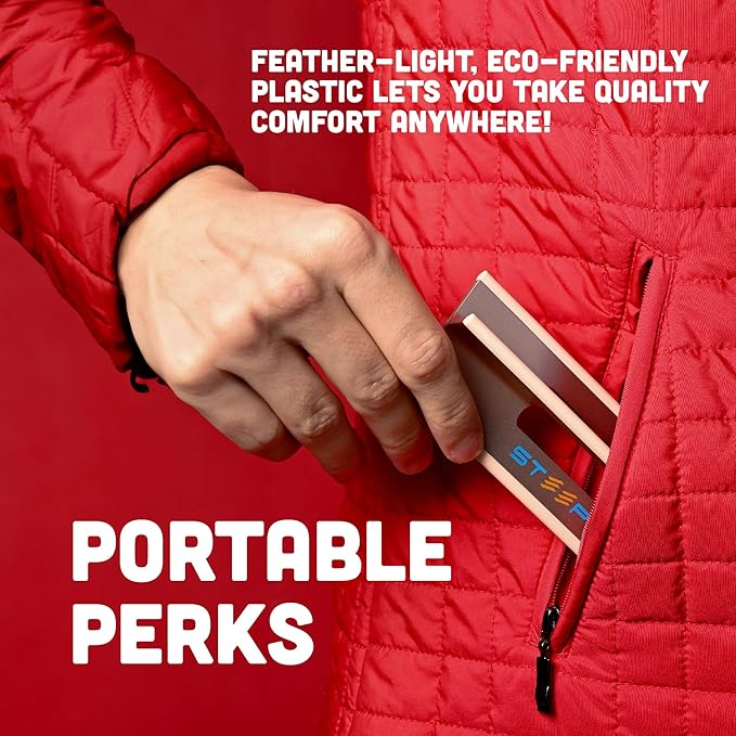 Steepy Laptop Computer Stand - Adjustable Height Riser for Desk - Portable