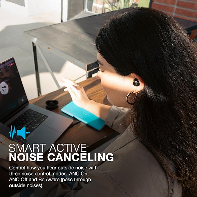 JLab JBuds ANC 3 True Wireless Earbuds with Charging Case, 42 Hours of Total Playtime, 9 Hours Per Charge, Smart Active Noise Canceling, Custom Sound Via App, Multipoint Connect, Google Fast Pair