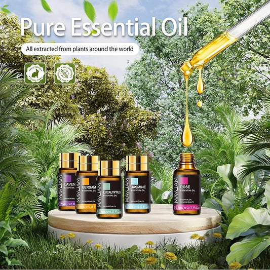 35x5ML Essential Oil Gift Set, Pure Essential Oils for Diffusers Massage, Fragrance Oil Scented Oil for DIY Soap Candle Making