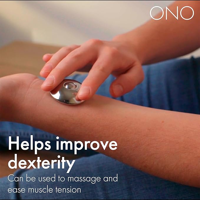 ONO Scroller- Handheld Fidget Toy for Adults | Help Relieve Stress, Anxiety, Tension | Promotes Focus, Clarity | Compact, Portable Design (Scroller Natural SS)