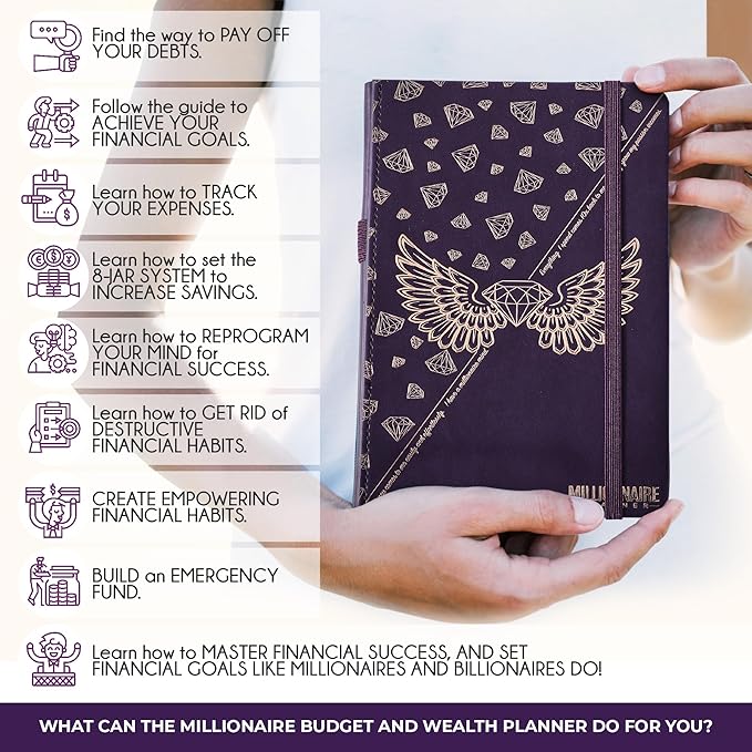 Budget Planner and Monthly Bill Organizer - Finance Planner, 12-Month Journey to Financial Freedom | Bill Payment Tracker Monthly Organizer, Money Saving & Expense Tracker | Undated Budgeting Journal