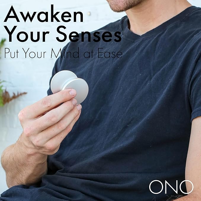 ONO Slider - Handheld Fidget Toy for Adults | Help Relieve Stress, Anxiety, Tension | Promotes Focus, Clarity | Compact, Portable Design (Grey - Aluminum)