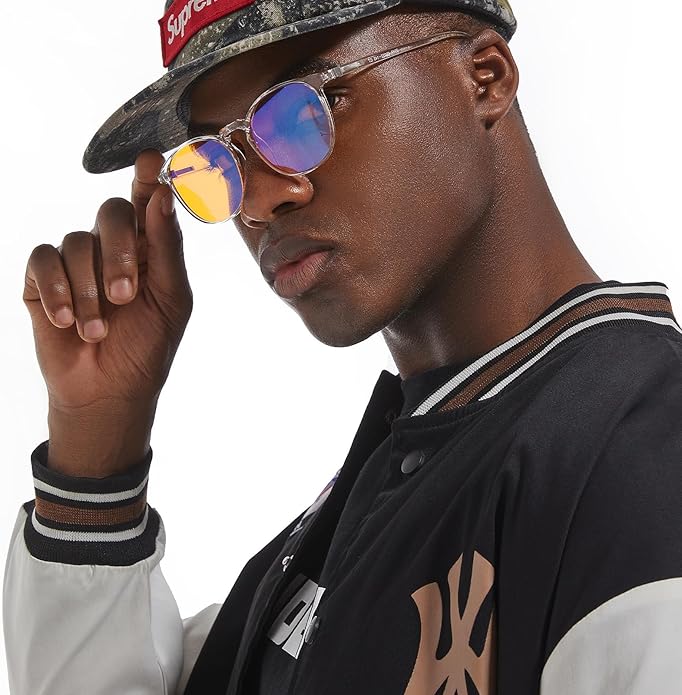 JW MARRIOTT Blue Light Blocking Glasses,Blue Light Glasses Women Men,Anti Blu-Ray Clear Gaming Glasses Lense