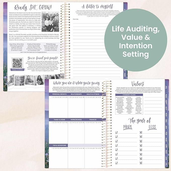 bloom daily planners 2025-2026 Academic Year Pocket Planner (July 2025 - July 2026) - 4” x 6” MINI Weekly Monthly Agenda Organizer & Calendar Book - Mystical Mountains