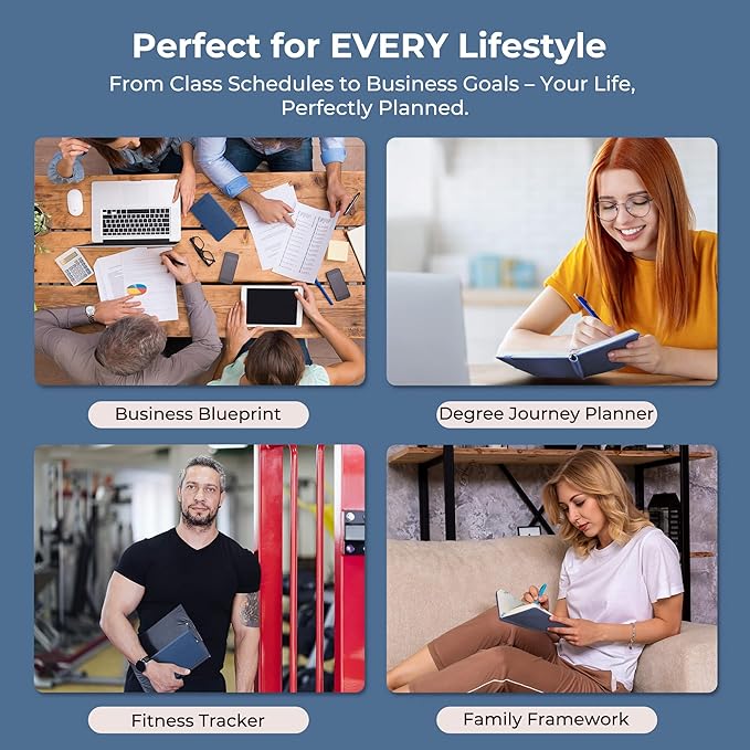 Weekly Monthly 2025-2026 Planner (July 25-Dec 26),6.5"x3.75",18 Months Agenda Plan with Month Tabs & Pocket,Expenses/Note Pages, Academic Calendar with Vegan Leather Cover,Blue