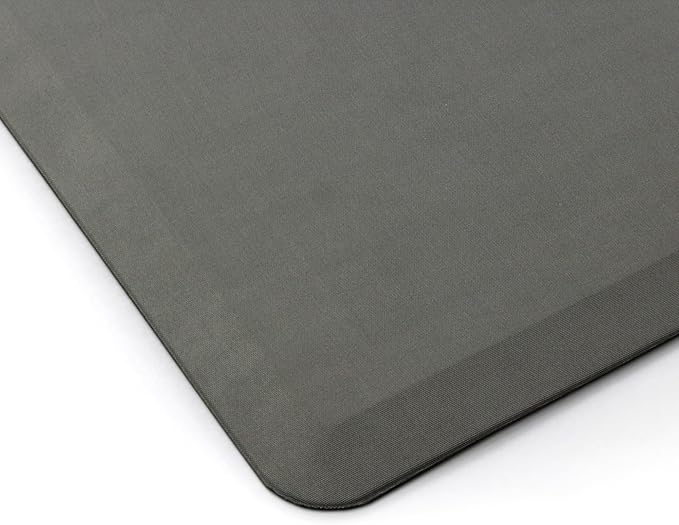 Ultralux Anti-Fatigue Standing Comfort Mat, Thick Non-Slip Cushioned Kitchen Floor Mat 3/4” Thick 20" x 32" Premium Durable Ergonomic Multi-Use Standing Support Pad, Home, Office, Kitchen Rug, Gray