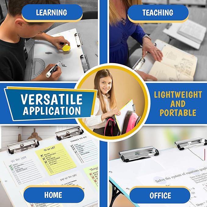 Slant Board for Writing - Adjustable Magnetic Whiteboard & 22° Angle Ergonomic Desk for Reading, Writing, & Drawing for Students, Teachers – Ideal for Posture, Study, & Orientation – Blue