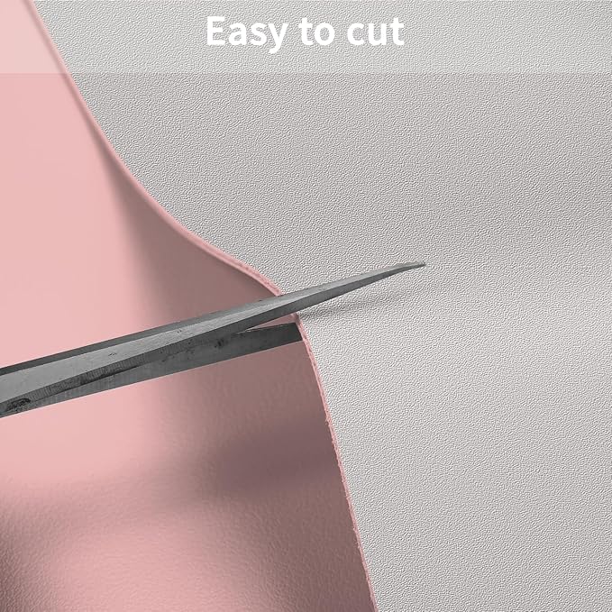 Leather Table Cover,1.8mm Thick,30x48 Inch Desk Cover,Large Desk Mat,Table Protector,Table Cover Protector,Desk Top Cover,Table Tops Cut to Size(Pink+Silvery,30x48)