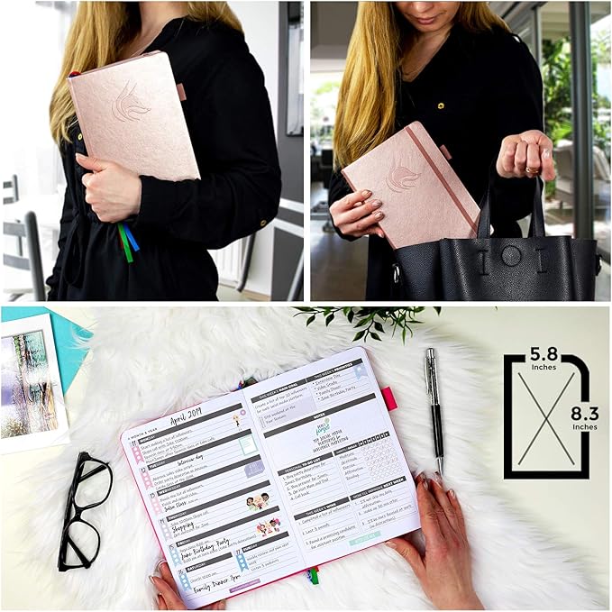 Clever Fox Planner – Undated Weekly & Monthly Planner for Productivity, Time Management & Goals – Organizer Journal – A5 (Black)