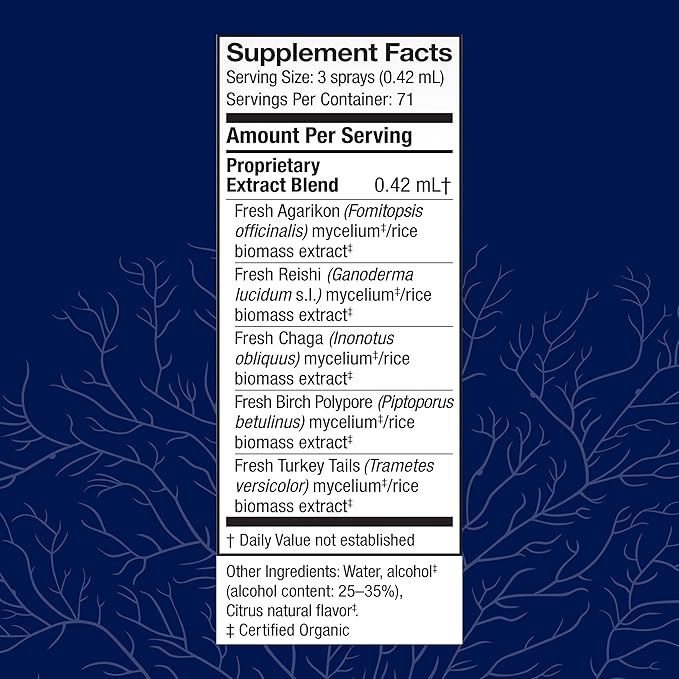 Host Defense MycoShield Throat Spray - Immune Health Support - Dietary Mushroom Supplement with Chaga, Reishi, Turkey Tail & More - On-The-Go Immune Support - Citrus Flavor, 1 fl oz (71 Servings)*