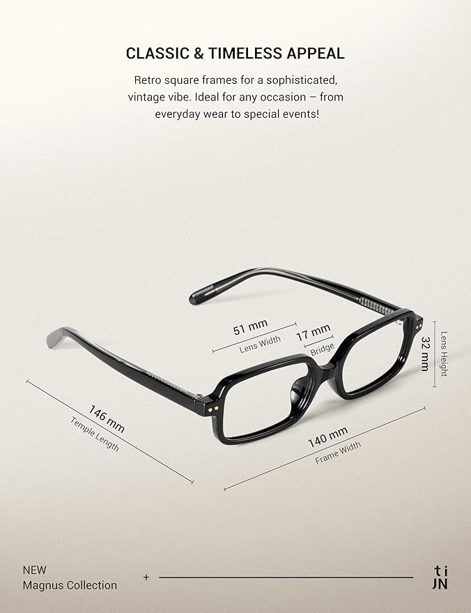 TIJN Olisa Blue Light Blocking Glasses for Women Men,Oval Glasses Frame Bluelight Glasses for Gaming/Computer/Screen