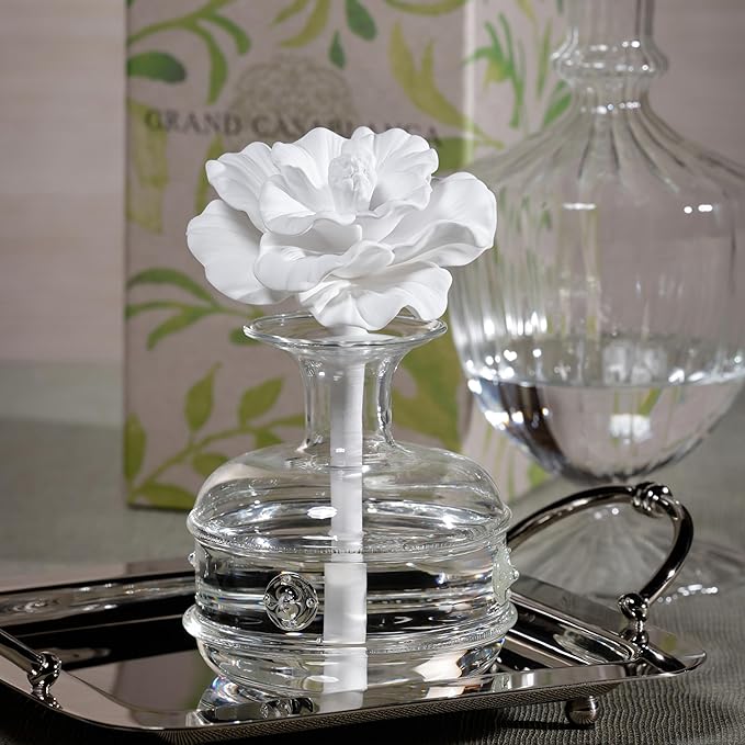 Zodax Grand Casablanca Porcelain Oil Diffuser - 6.76 oz -Wild Tuberose