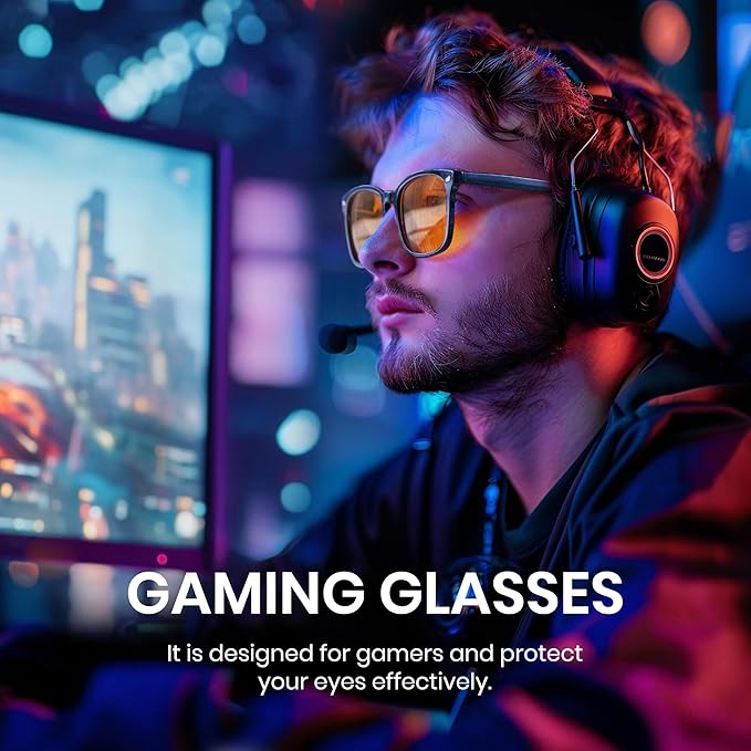 Cyxus Blue Light Glasses for Men Women Reduce Eye Strain UV Blocking for Computer Screen 8082