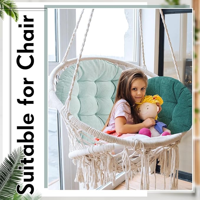 Jerify 4 Pcs Floor Pillow Cushions 22 x 22 Inch Round Square Large Meditation Floor Pillow for Classroom Adult Meditation Picnic Party Cushion for Seating Gift Christmas(Gradual Green,Round)