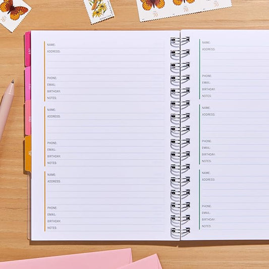 Erin Condren Inspired Collection Sky Flowers A5 Address Book