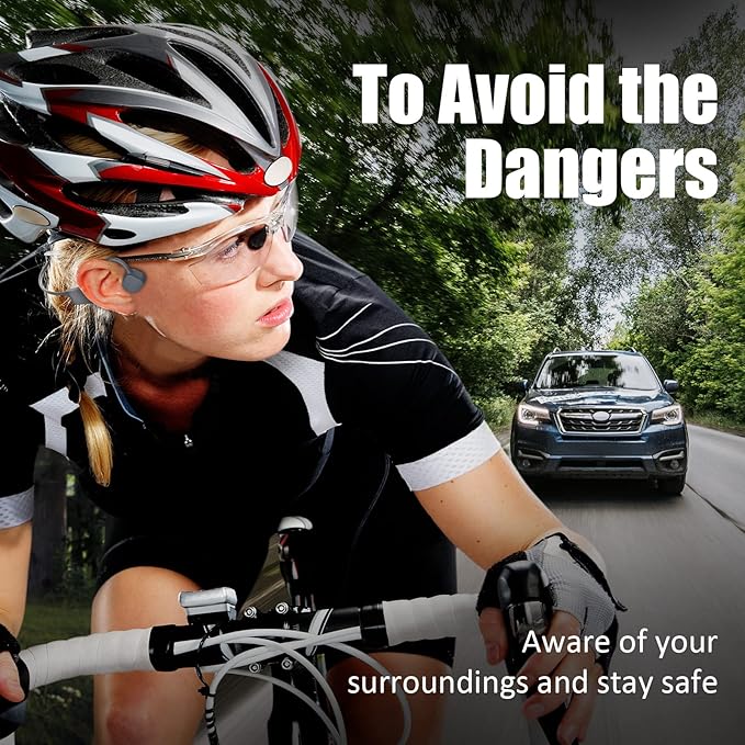 Bone Conduction Headphones Bluetooth Open Ear earphones IP67 Waterproof Wireless Headset Built in Mic Noise Canceling Sports Headphones Bluetooth for Running Driving Cycling Hiking Gym Workouts