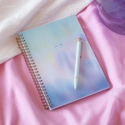 Blue Sky 2024-2025 Academic Year Weekly and Monthly Planner, 5" x 8", Flexible Cover, Wirebound, Borealis (150669)