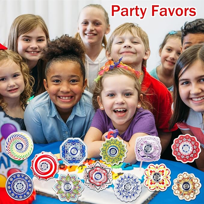 40Pcs Fidget Spinner Fidget Toys Bulk for Adults, Fidget Toys for Kids 8-12 3-5, Party Favors Supplies, Sensory Fidget Toys Pack for Birthday Goodie Bag Stuffers Classroom Prizes for Girls Boys