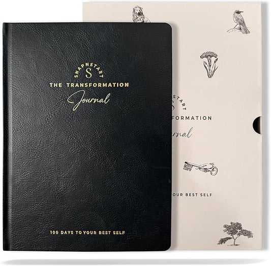 Transformation Journal – 100-Day Guided Journal | Daily Prompts for Self Growth, Mindfulness, and Mental Wellness | Self Care Workbook & Reflection Tool for a Better You