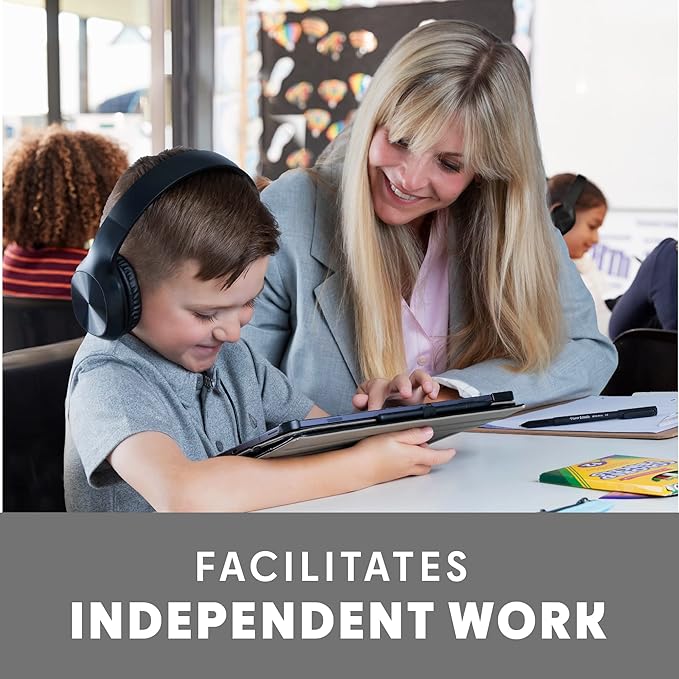 Classroom Headphones-Bulk 10-Pack, Student On Ear Comfy Swivel Earphones for Library, School, Airplane, Kids-for Online Learning and Travel, HQ Stereo Sound 3.5mm Jack (Black)