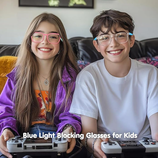 CHEERS DEVICES Blue Light Blocking Glasses for Kids Boys Girls Teens - Computer Glasses with Unbreakable Frame and Anti-Glare