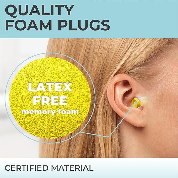 Peace&Quiet PQ Small Ear Plugs for Sleeping - 40 Earplugs for Sleep, Snoring, Small Ear Canals, Noise Cancelling 32 dB, Sound Blocking, for Women and Men