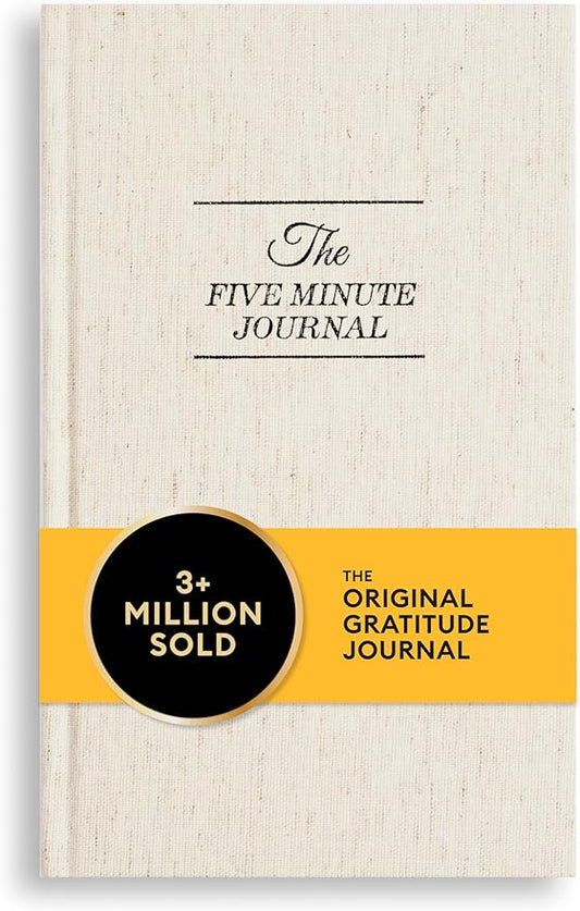 Intelligent Change The Five Minute Journal - Original Daily Gratitude Journal 2025 for Happiness, Mindfulness & Reflection - Daily Affirmations - Undated Planner Gifts for Women & Men