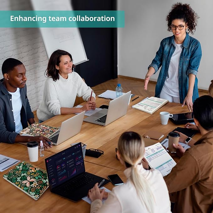 Meeting Notebook for Work Organization, Aesthetic Meeting Minutes Notebook for Work, Event Project Agenda Planner Organizer, Perfect for Office School Business Supplies, 6.9" X 9.7" - Butterfly