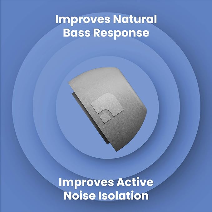 Foam Masters Ultra-Premium Memory Foam Ear Tips for AirPods Pro 1st & 2nd Gen | 3 Pairs | New Ver. | Secure Fit | Super Comfort | Better Noise Cancel | Replacement Buds (Large, Gray)