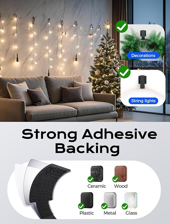 100pcs Hook and Loop Cable Ties, gliship Adhesive Wire Management, Adjustable Cable Straps Cord Wrappers Keeper Cord Holder, Sticky-back Cord Organizer for Kitchen Appliances at Office, Home - Black