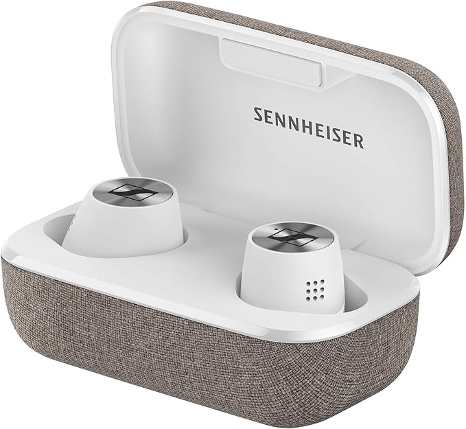 Sennheiser Consumer Audio Momentum True Wireless 2 - Bluetooth Earbuds with Active Noise Cancellation, Smart Pause, Customizable Touch Control and 28-Hour Battery Life - White (M3IETW2 White)