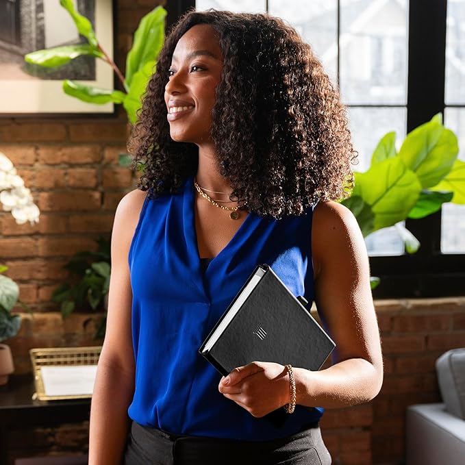 AT-A-GLANCE Foundation Goal Setting Planner, Undated Weekly & Monthly Journal, Track Progress, Create Habits, 5-3/4" x 8-1/4", Black (FD2-200-05)