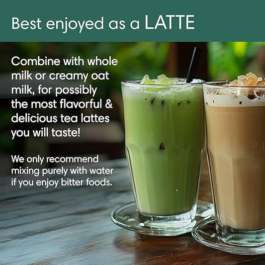 Wild Orchard Matcha Green for Lattes from Jeju Island - Premium Tea - 100% Regenerative Organic Certified - Premium Grade Matcha Green Tea Powder Cultivated on Jeju Island in South Korea