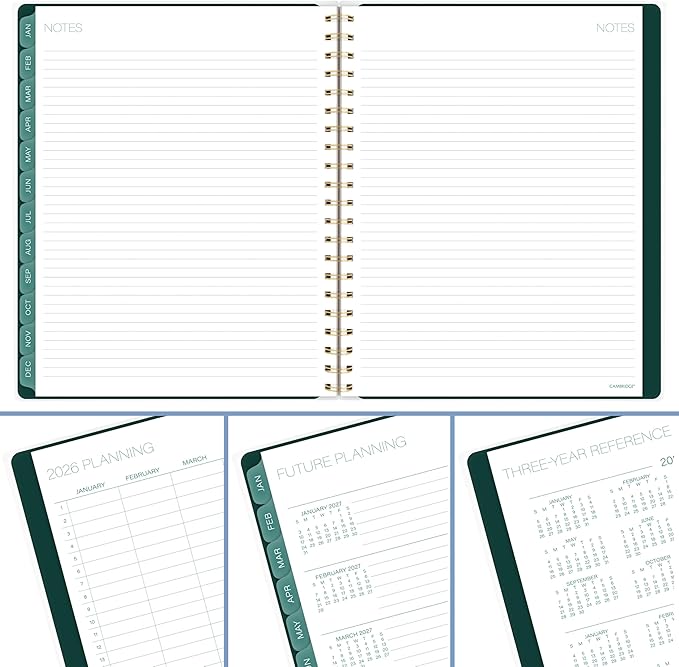 Cambridge 2026 Planner, Weekly & Monthly, 8-1/2" x 11", Large, Emerald Isle (1758-905-26)