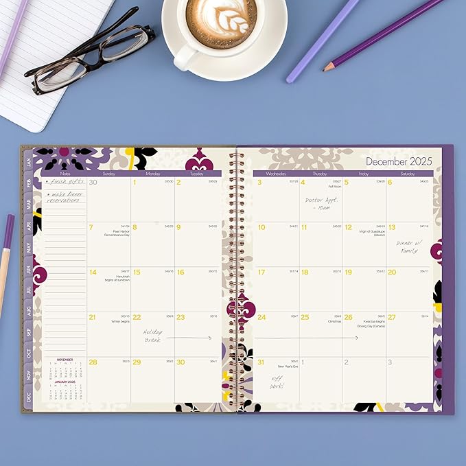 Cambridge 2025 Planner, Weekly & Monthly, 8-1/2" x 11", Large, Vienna (122-905-25)