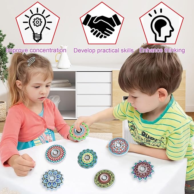 Funny Fidget Spinners Fidget Toys Bulk Mini 25pcs,Return Gifts Party Favors Supplies Goodie Bags Stuffers for Kids Adults, Sensory Toys for Boys Girls Stress Relief,Treasure Box Toy Classroom Prizes