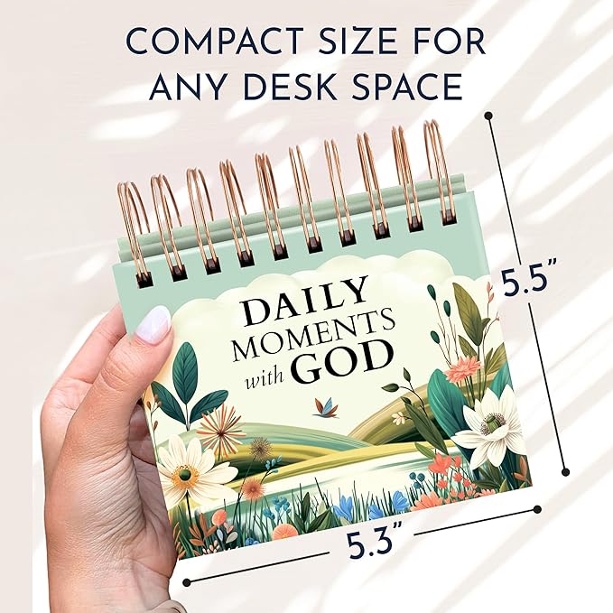 RYVE Inspirational Desk Calendar with Prayers, Blessings, and Devotions – Christian Gifts, Religious and Spiritual Gifts for Women, Christian Desk Decor, Inspirational Gifts