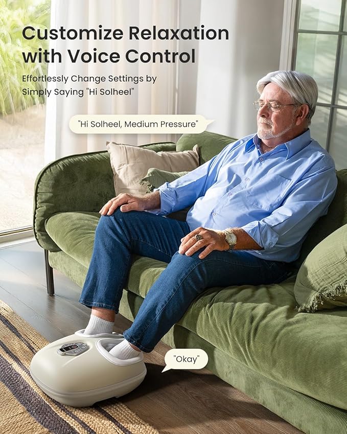 RENPHO Foot Massager Machine with Heat [2025 Upgraded], Shiatsu Foot Massager for Plantar Fasciitis, Birthday Gifts for Women, Wireless Control, WMF02