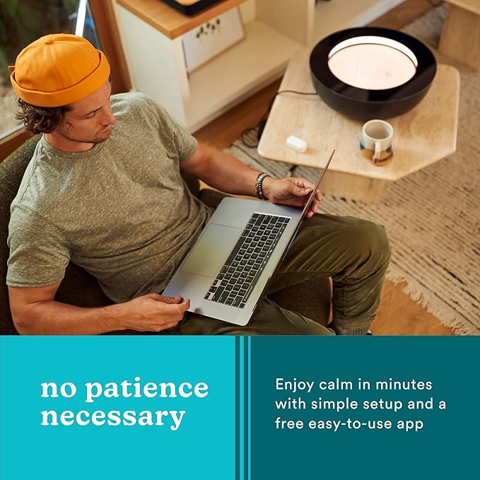 Homedics Drift Sandscape, Perpetual Motion Machine, Zen Garden, Meditation Accessories, Decorative Sandscape, Bluetooth, iOS, Android, by Homedics (21 Inch (Large), Cream)