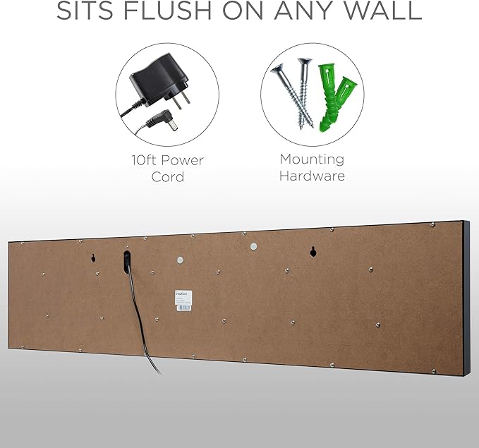 Ivation Oversized 36" Large Digital LED Clock | Big Digital Clock w/Multi-Function Display – Stopwatch, Timer, Alarms, Temp & Date | 6 Brightness Levels, Time Memory & Remote (Blue)