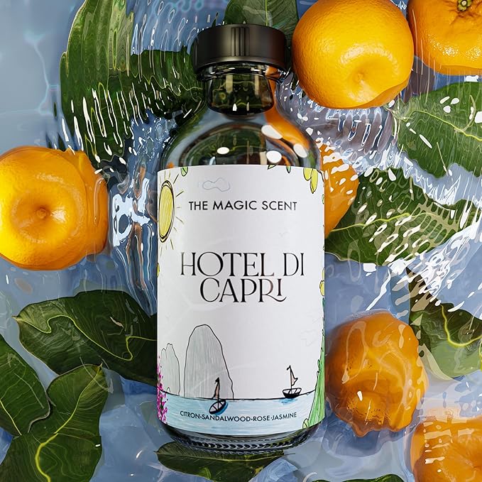 Hotel Di Capri Hotel Scent Diffuser Oil - Cold-Air & Ultrasonic Fragrance Oil for Diffuser - HVAC scents Inspired by Capri, Italy - Essential Oils for Diffusers - 8.5 fl oz, 250 mL
