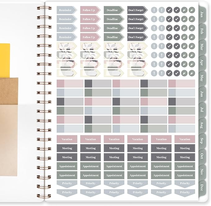 Cambridge 2026 Planner, Weekly & Monthly, 8-1/2" x 11", Large, Serene (1766-905-26)
