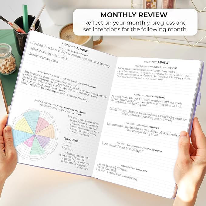 Clever Fox Planner PRO Schedule – Undated Weekly & Monthly Life Planner with Time Slots, Appointment Book & Daily Organizer, A4 (Lavender)