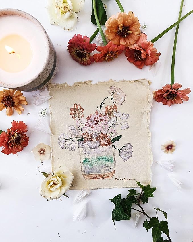 The Growing Candle, Lilac Scented Aromatherapy Candles, 8.5oz Pot, 100% Soy, Edith