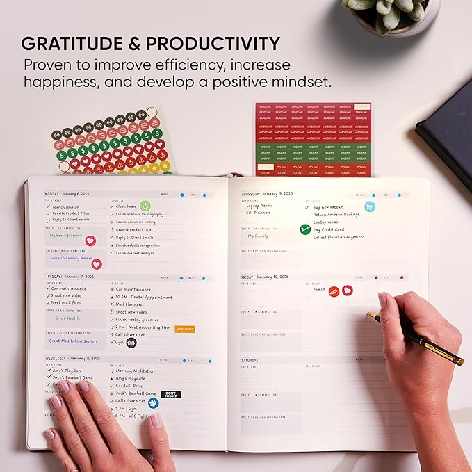Undated, 2025 Planner, 8.5" x 11" - The #1 Productivity Planner to Achieve Your 2025 Goals - Planner 2025-2026 by PRODUCTIVITY STORE (A4, CREAM)