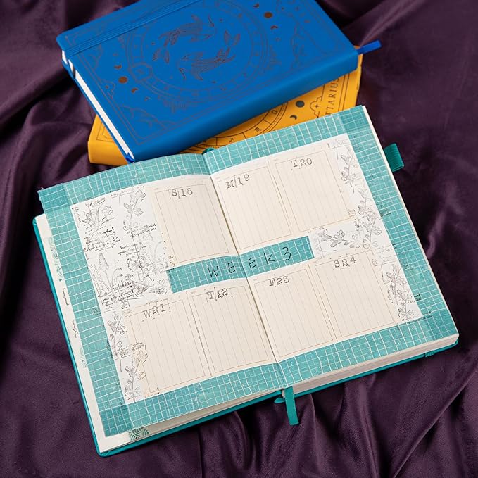 TIEFOSSI Constellations Dotted Journal Notebook-A5 Writing journals with 100gsm 400pages Paper, Hardcover Bullet Organizers Notebook for Women, Men, Teens (Libra)